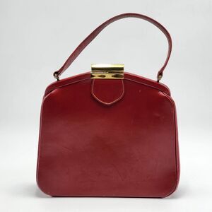 Vintage 1950s Monitor Original Red Top Handle Bag